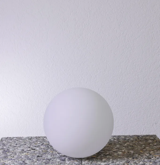 Gartenlampe, Aussenlampe Snowball mit Bewegungsmelder runde Leuchte